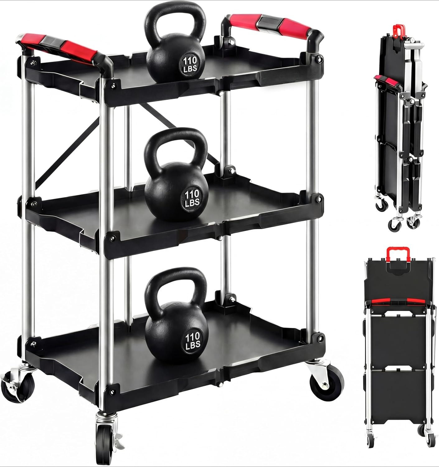 Chariot de service pliable à 3 - Workshop Tools Trolley avis et prix