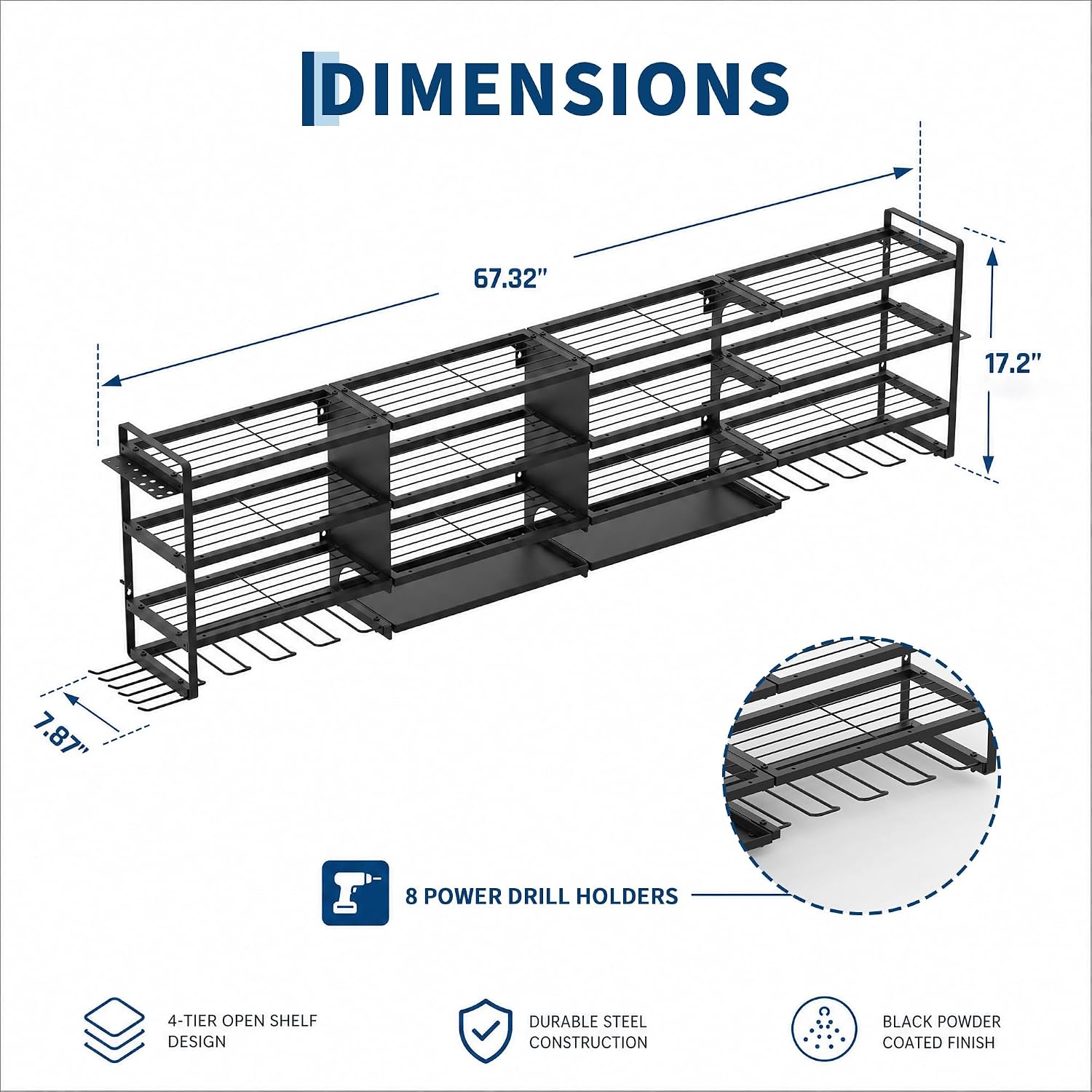 Organisateur mural robuste pou - Workshop Tools Shelf avis et prix