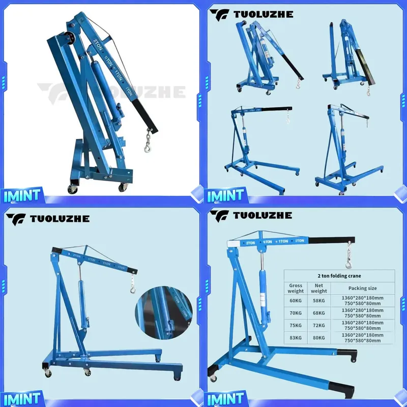 Grue hydraulique pliable bleue - Hand Tools Mechanical Workshop avis et prix