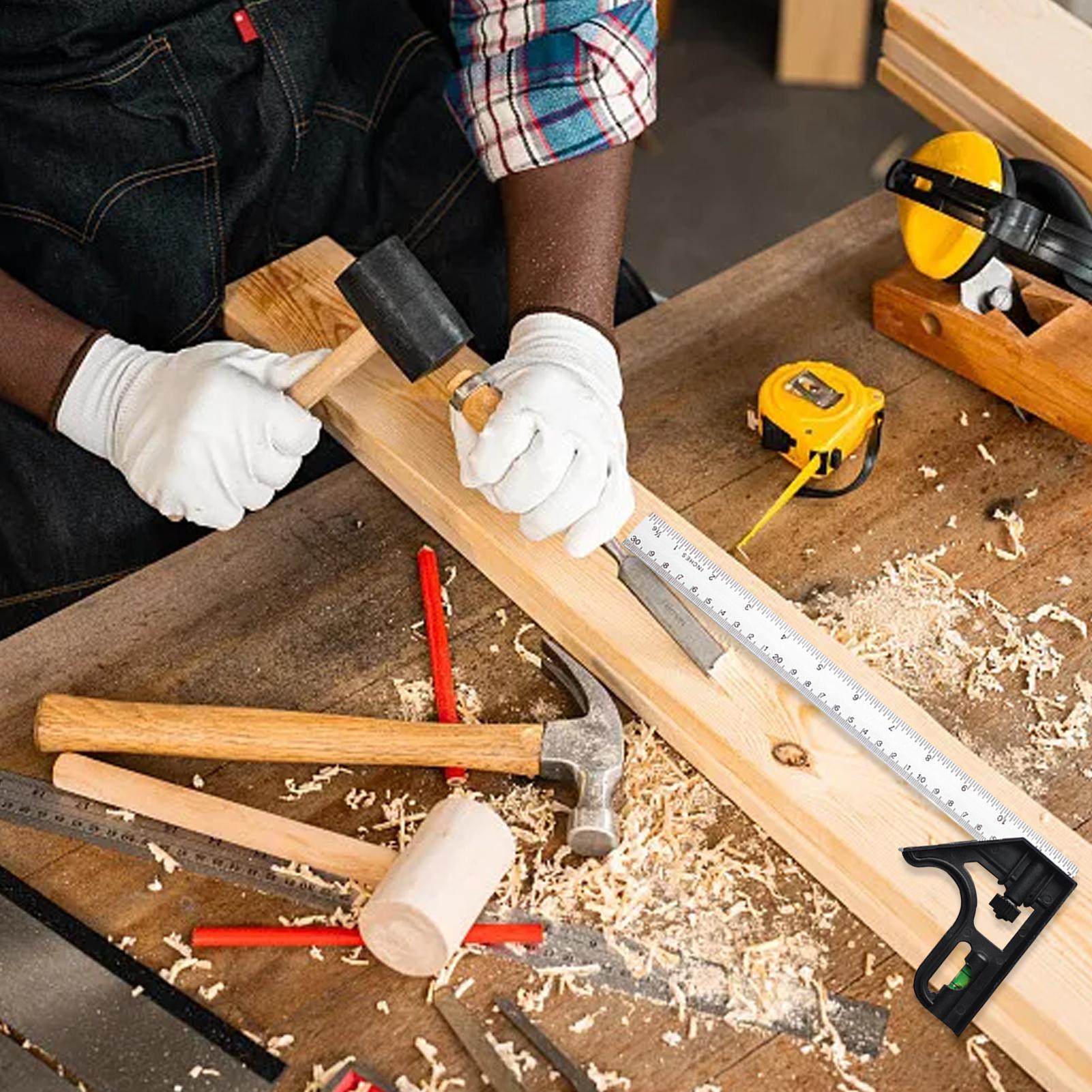 Équerre d'angle combinée en ac - Workshop Tools For Carpentry avis et prix